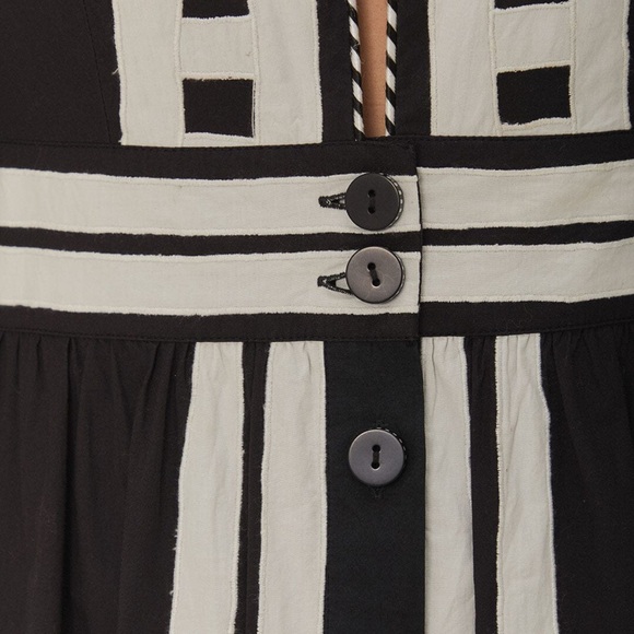 Farm Rio Black Nature Buttoned Maxi Dress - Picture 7 of 12